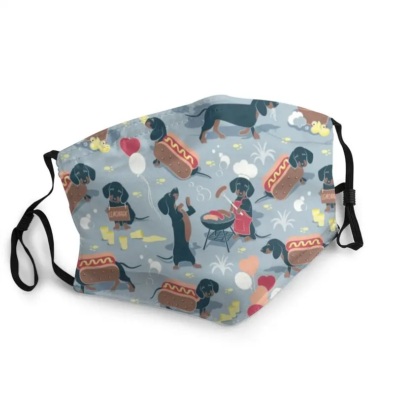 

Dachshund Dogs Mask Adult Men Anti Haze Dust Badger Sausage Wiener Mask Protection Respirator Breathable Mouth Muffle