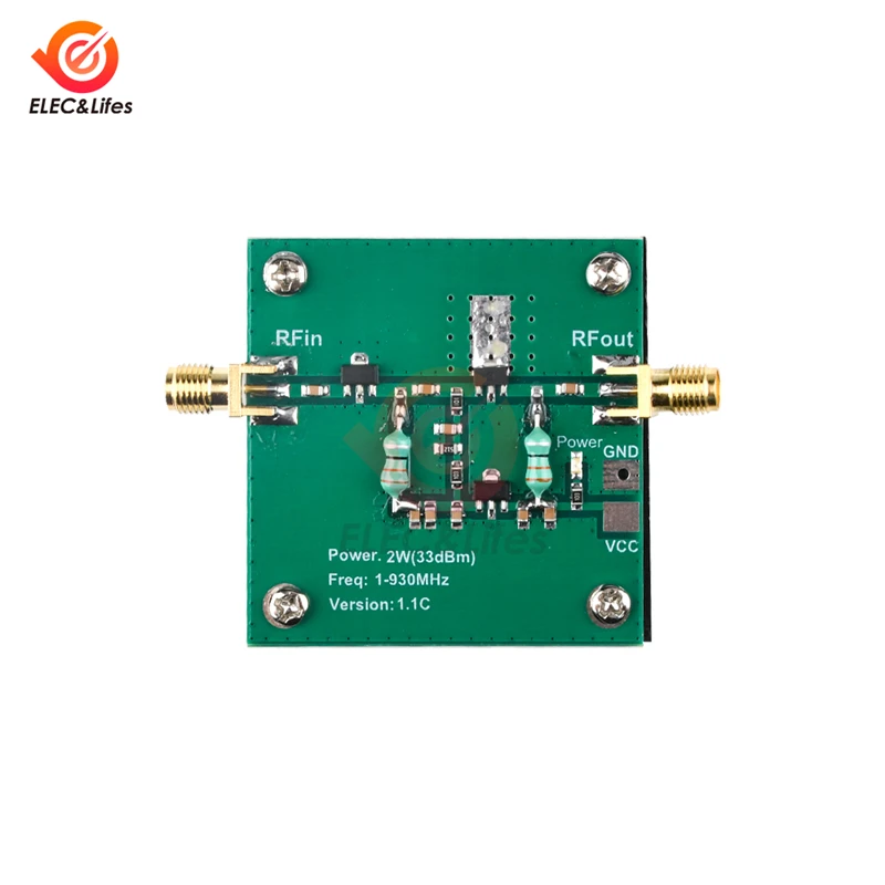 

1-930MHz 2W RF Broadband Power Amplifier Module For Radio Transmission FM HF VHF
