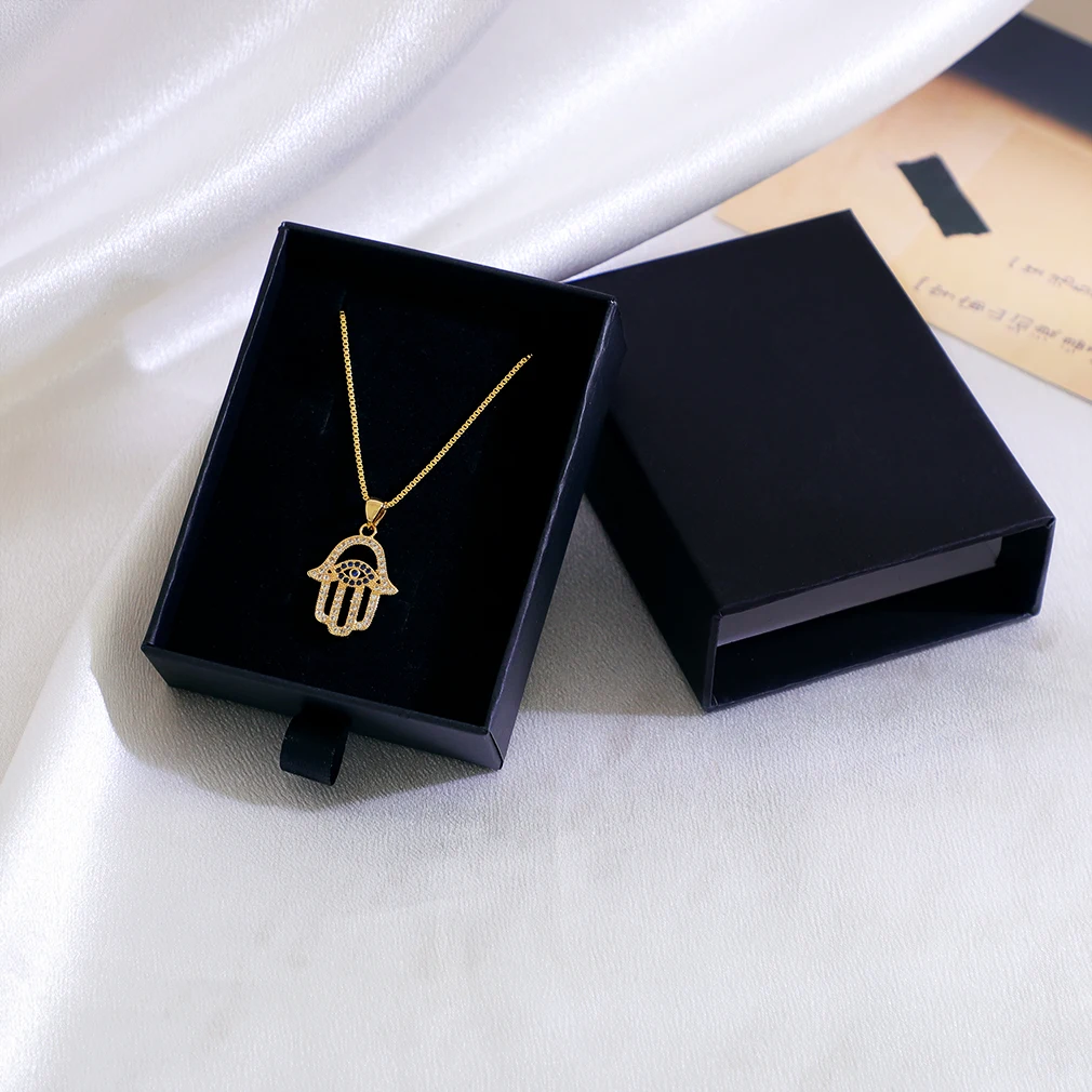 KOMi модное индивидуальное геометрическое ожерелье из металла и меди с отверстием