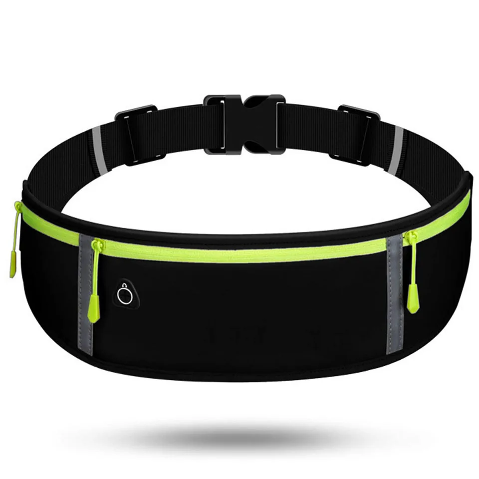 Reflective Unisex Running Belt Bag Sport Waist Band Pack Travel Jogging Gym Fitness for 6.5 Inch Phone Holder | Спорт и развлечения