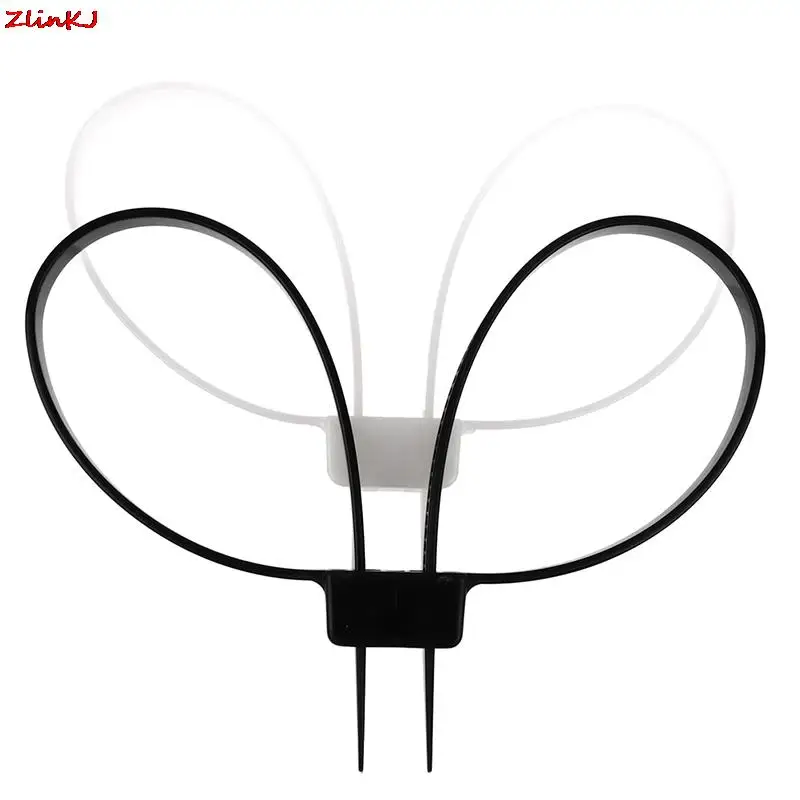 1 шт. одноразовые двойные гибкие пластиковые кабельные стяжки | Строительство и