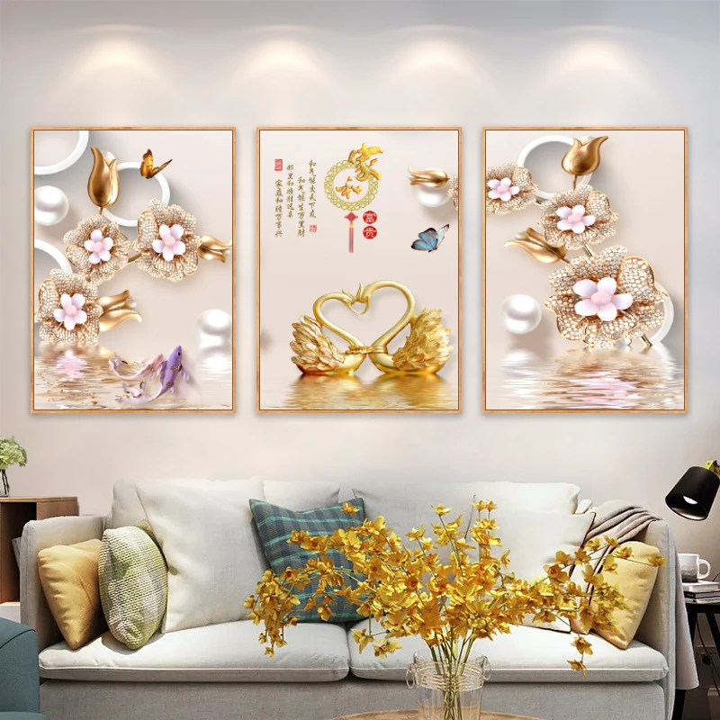 

5D DIY Diamond Painting Modern Landscape Art Picture Diamond Mosaic Embroidery Cross Stitch Kit Home Decor cuadros 2022 New 3PC