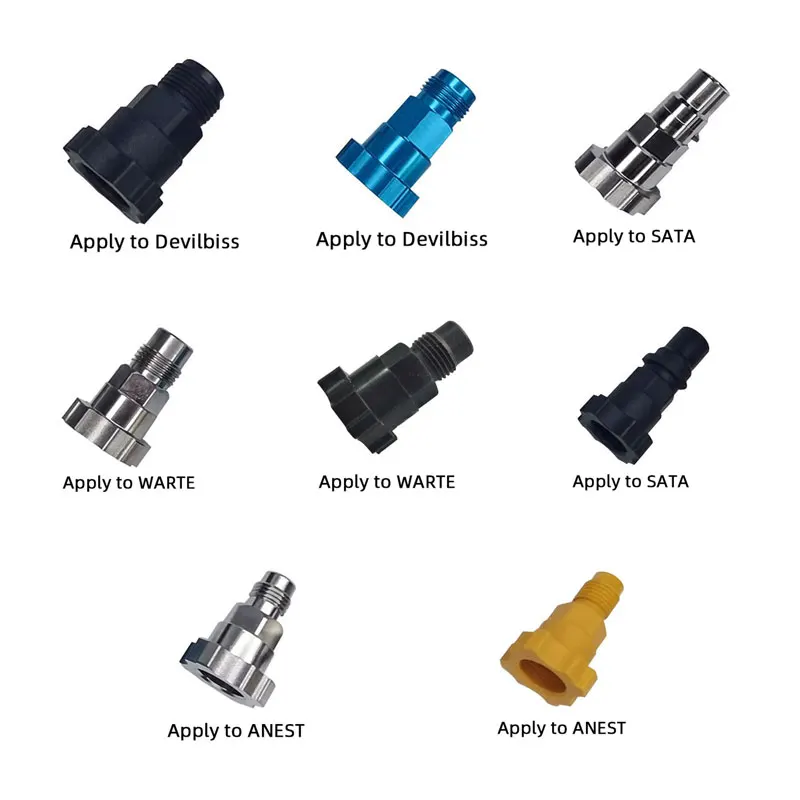 Apply to Devilbiss ANEST WARTE Spray Gun Connector PPS Adapter Spray Gun Cup Adapter For Spray Gun Disposable Measuring Cup