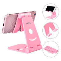 1pc new universal adjustable mobile phone holder for iphone huawei xiaomi plastic phone stand desk tablet folding stand desktop
