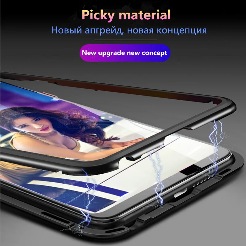 Huawei mate 20 lite чехол Магнитная Адсорбция металлический чехол для huawei mate 20 pro honor 10, 8X10 lite nova 2i 3 3i 3e 4 4e 5i 5pro