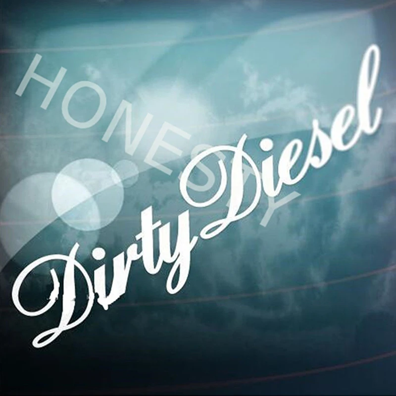 

Car Accessories DIRTY DIESEL English Word Reflective Personality Auto Sticker
