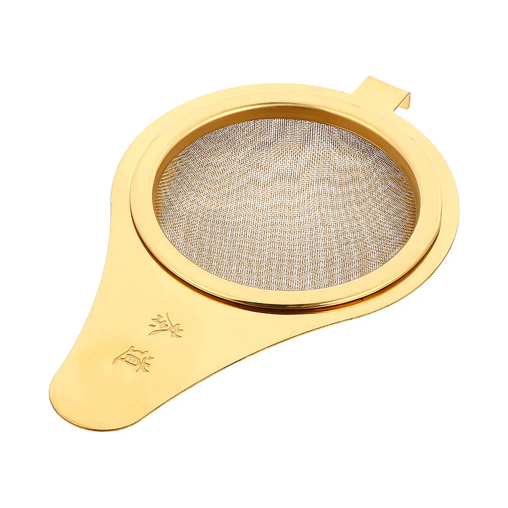 1 шт. Нержавеющая сталь фильтр чайных листьев ручной прочный чайное ситечко для