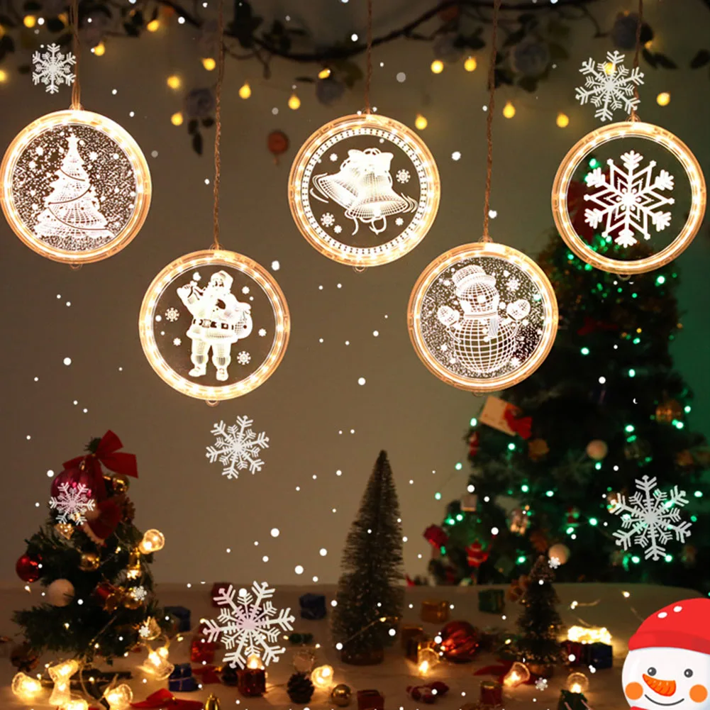 

Christmas Remote Control Hanging Lights String Warm White Neon Decoration Light Christmas Room Hang Lamps Strips