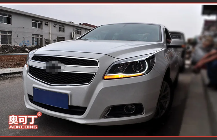 AKD автомобильный Стайлинг для Chevrolet Malibu фары 2012- Malibu светодиодный фары DRL Биксеноновые линзы Высокий Низкий луч парковка противотуманная фара