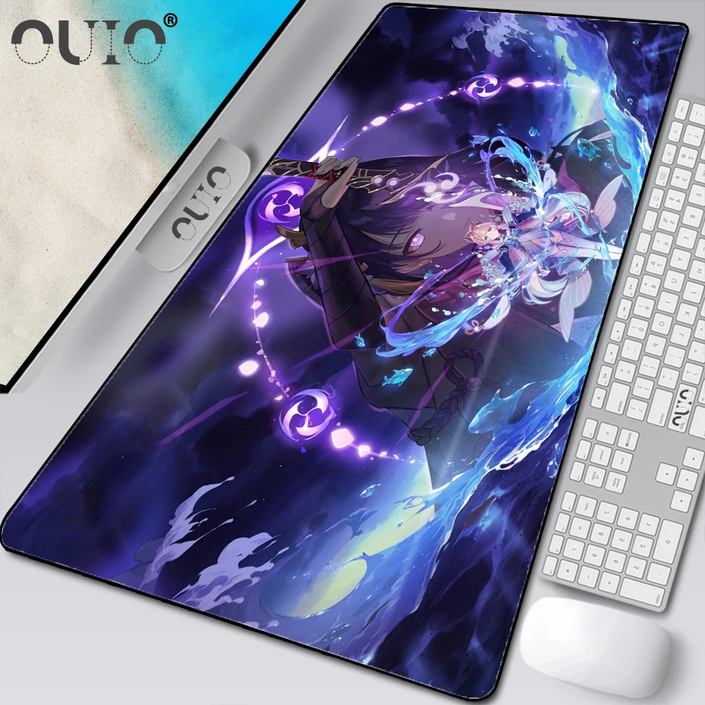 

Genshin Impact Mouse Pad Gamers Decoracion Gamer Desk Mat Mousepad Hu Tao ковер XXL Gaming Accessories Varmilo Keyboard Carpet