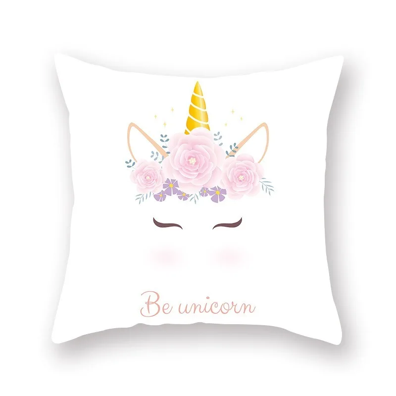 

Unicorn Pillowcase Hug Pillowcase Bedroom Sofa Cushion Home Decoration Cushion Pillow Covers Decorative Fall Pillow Case