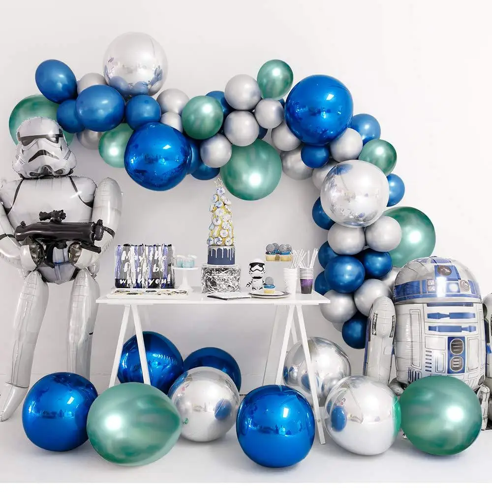 

50 шт. 12 дюймов блестящий металл жемчужные латексные шары толстые хром металлический Цвета гелиевый воздух шары Globos День рождения Декор