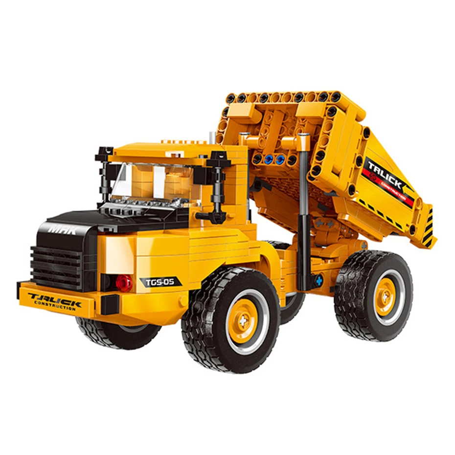 

City MOC Building Block compatible with Crane Vehicle Model Worker Figures Bricks Educational Toy for Boy Gifts