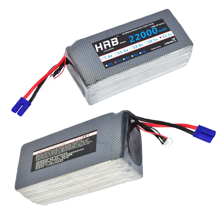 Аккумулятор HRB 6S 22 2 V 25C 12000mAh 16000mAh 22000mAh для радиоуправляемого вертолета|Детали и