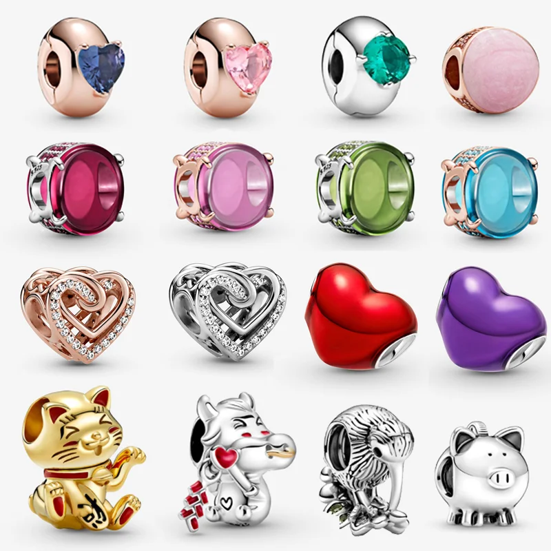 

Подвеска женская из серебра 925 пробы в виде сердца или звезды