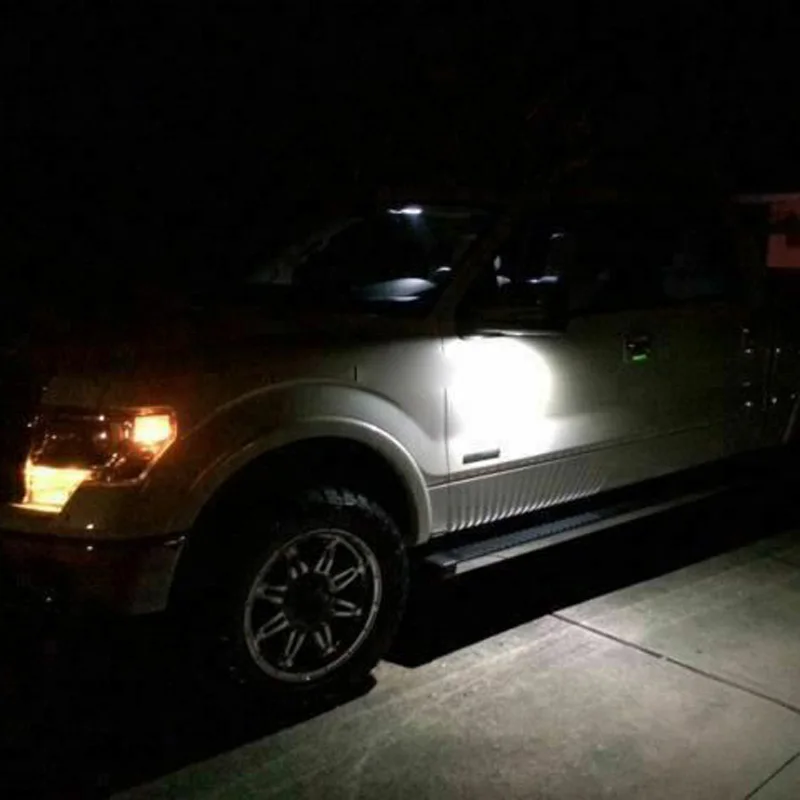 

For Ford F-150 Side mirror lights Waterproof White Exterior Replacement Super Bright