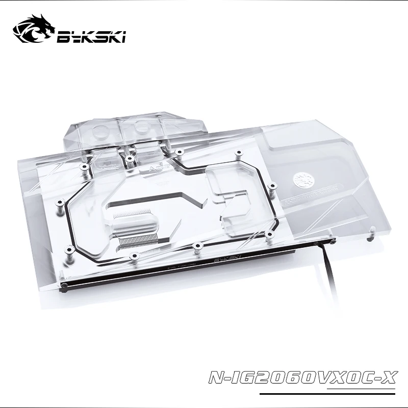 Водяной блок BYKSKI GPU для цветных iGame RTX2060Vulcan X OC V2/полноэкранный медный радиатора