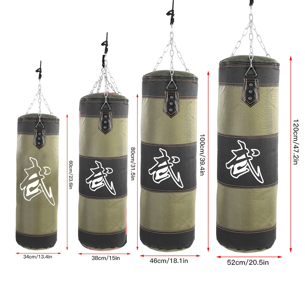 Пустая боксерская груша с песком подвесной мешок для кикбоксинга бокса