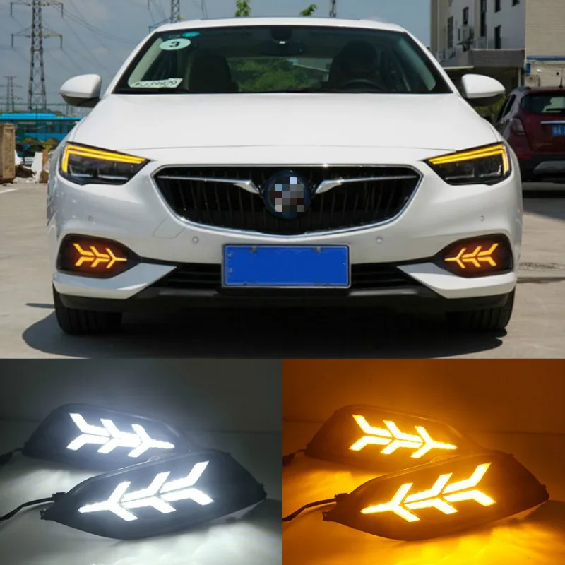 Для Buick Regal 2017-2020 Противотуманные фары ABS 12 В DRL светодиодный дневные ходовые огни |