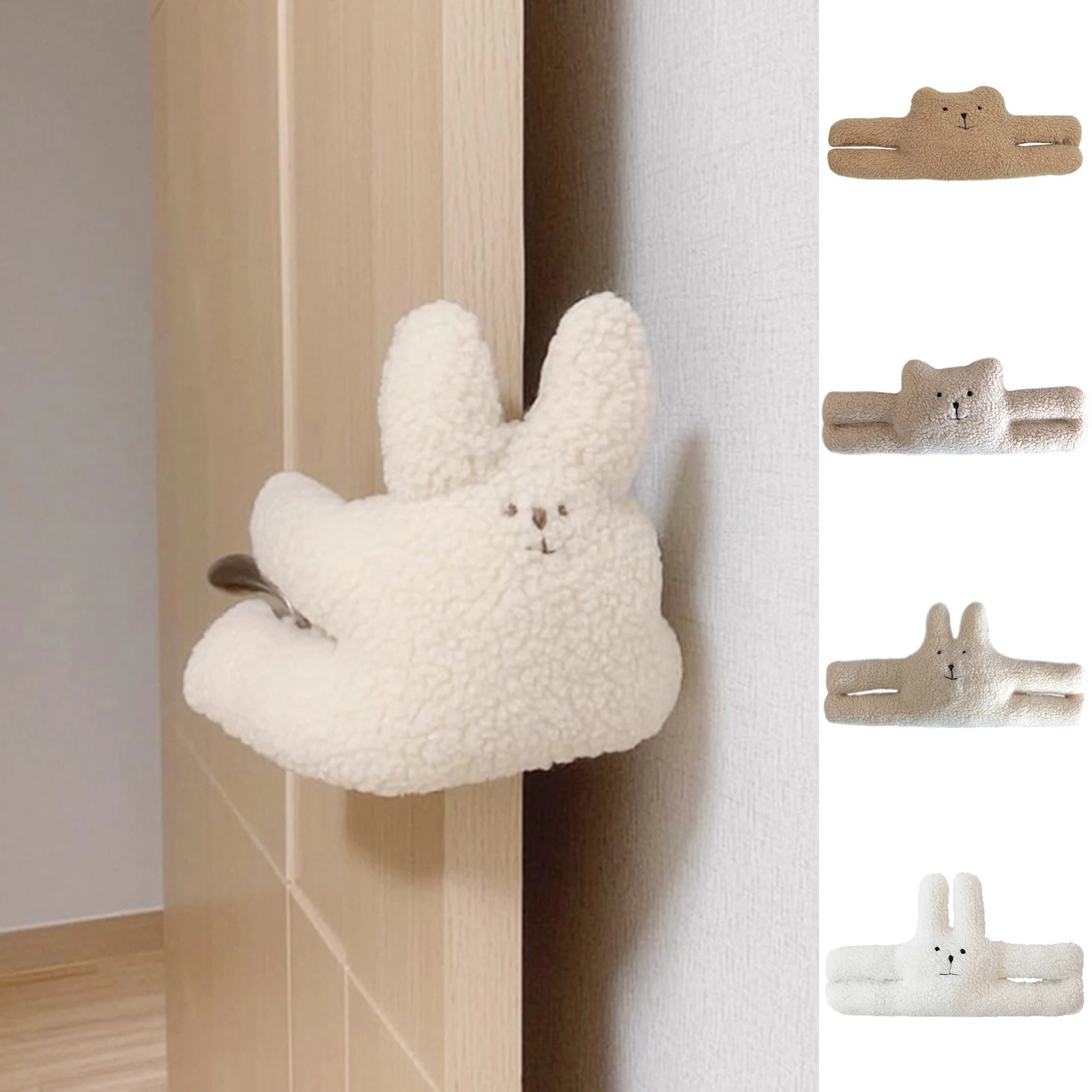

Cartoon Thick Plush Bunnies Baby Door Safety Plug Security door card anti-pinching