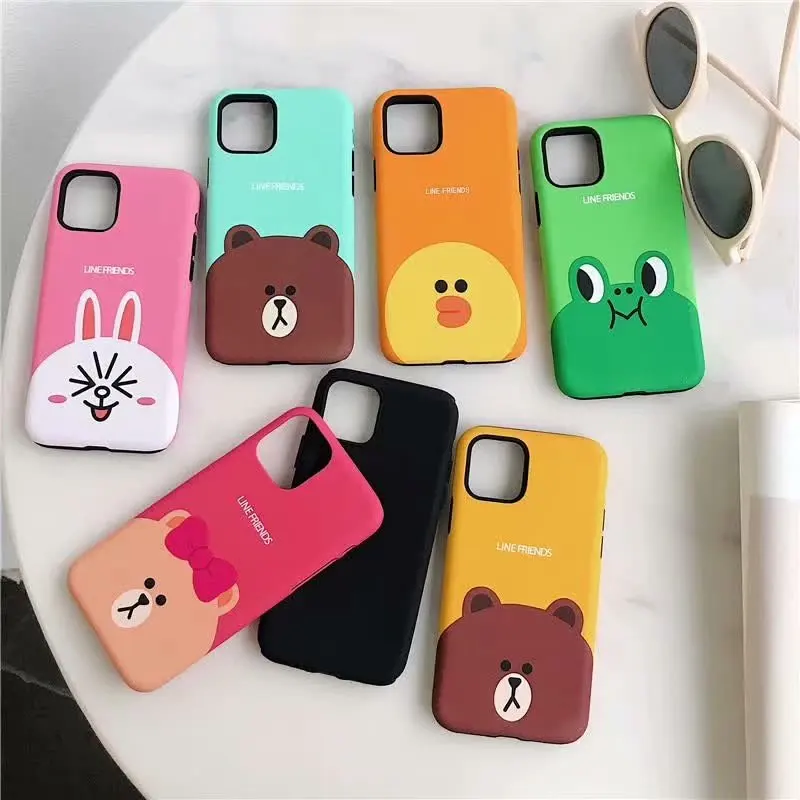 Милый чехол с мультяшным медведем, Кроликом, уткой для iphone 7, 8, 6, 6s PLUS, мягкий силиконовый чехол, задняя крышка для iphone X, XS, MAX, XR, 11 pro, max, Новинка