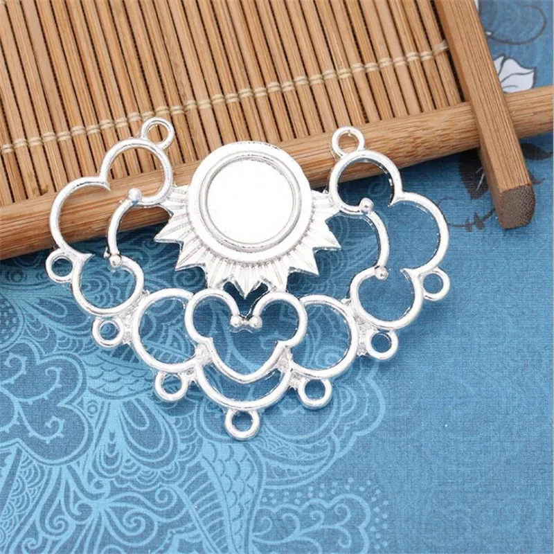 

SIXTY TOWFISH 5 Pieces DIY Jewelry Accessories Alloy 48*39 mm porous