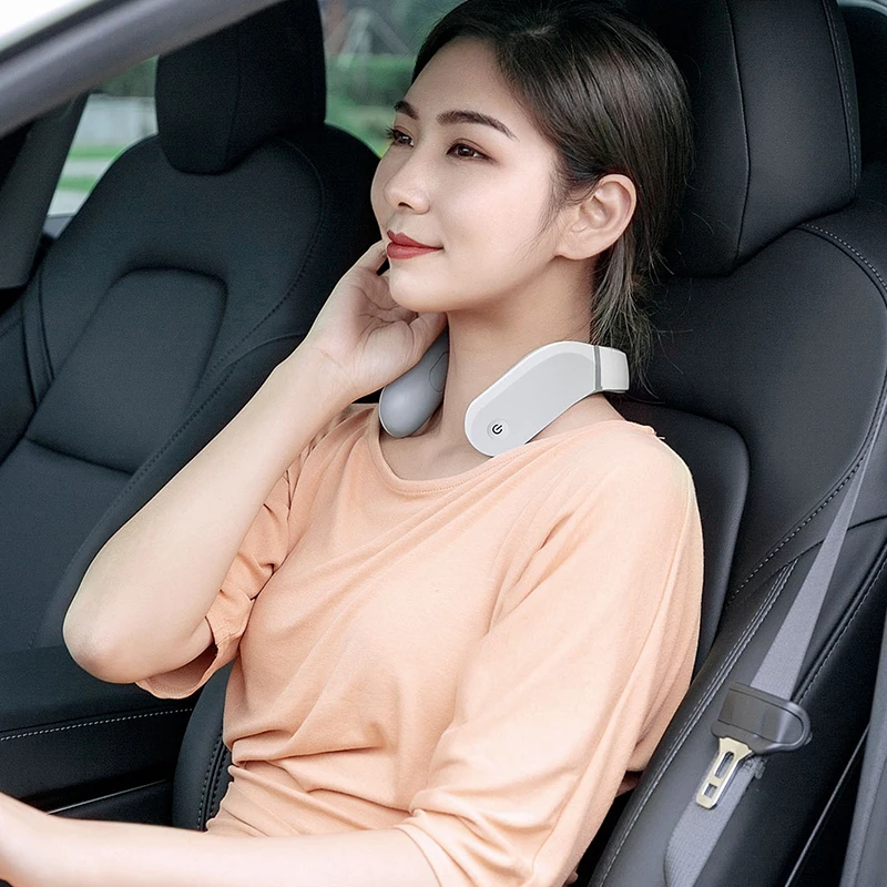 

Xiaomi Cervical Massager G2 TENS Pulse Protect the Neck Lightweigh Double Effect Hot Compress L-Shaped Wear Work With Mijia App