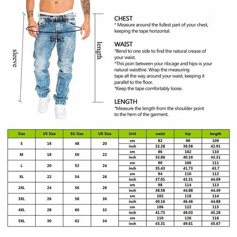 

Biker Jeans Men's Distressed Stretch Ripped Biker Jeans Men Hip Hop Slim Fit Punk Denim Jeans Cotton Pants Zipper jeans