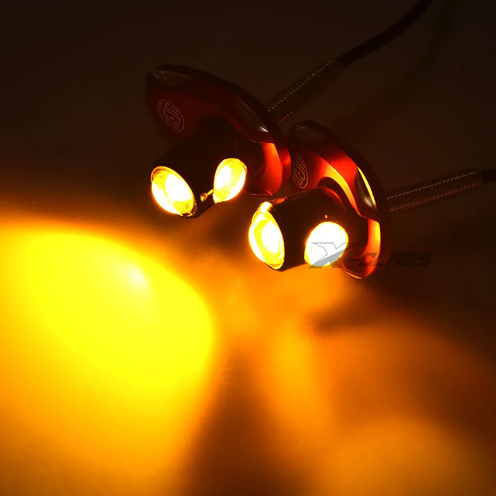 1 пара универсальные СВЕТОДИОДНЫЕ указатели поворота для мотоцикла| |