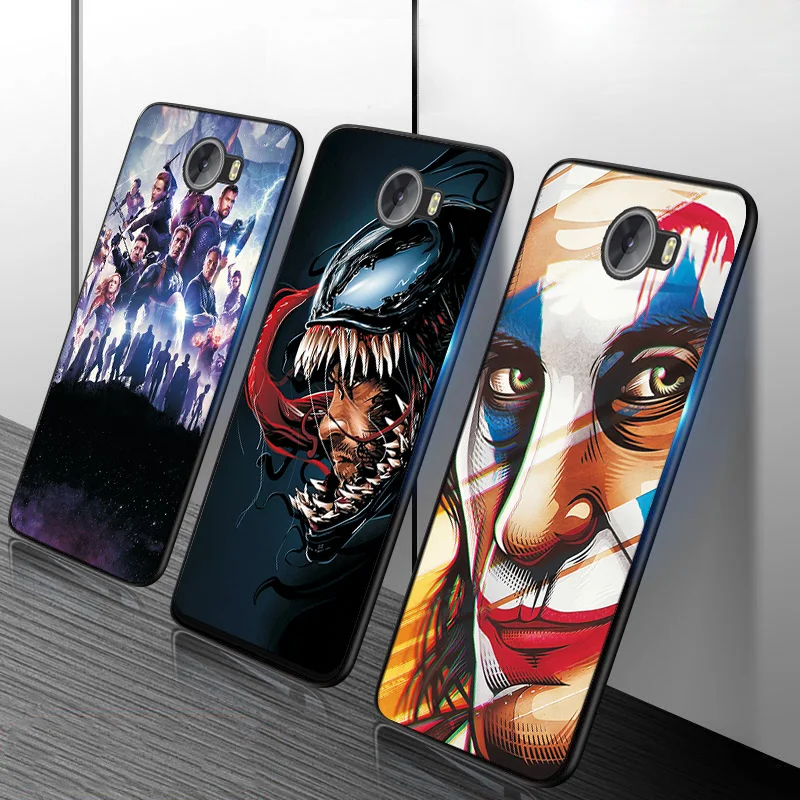 Для huawei Y6 чехол s с героями комиксов Марвел, и других супергероев чехол Y6 2 Y5 2 II черный чехол ТПУ чехол для huawei Y5 Y6 mya-l22 mya-u29