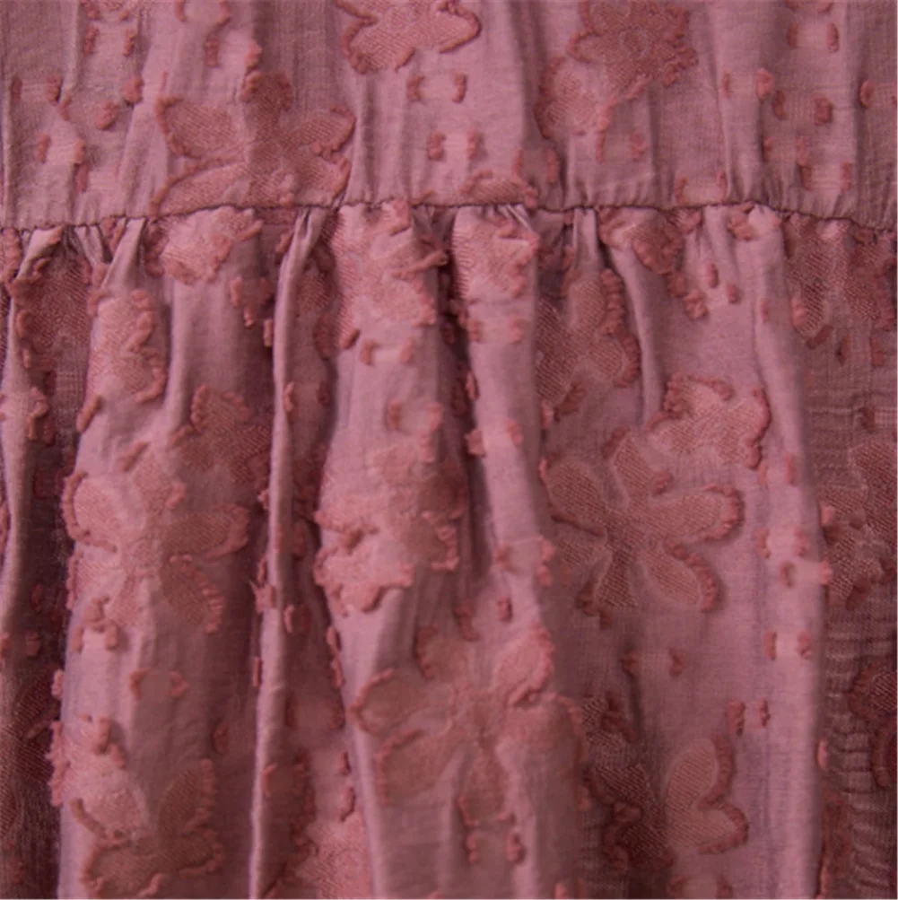 2020 ZA Spring New Ladies Dress Fashion Textured Loose Boho Women's Round Neck Short Sleeve Party Gift Wholesale | Женская одежда