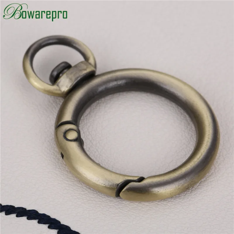 19mm Bronze 19/25 мм пластиковый чехол с поворотной застежкой карабины материал для изготовления сумок, Пряжка держатель весна-хомут с круглым воротником для мальчиков и девочек, крючок для сумки, Круглый триггер подпружиненное кольцо для ключей пряжки аксессуары «сделай сам» - Цвет: 19mm Bronze