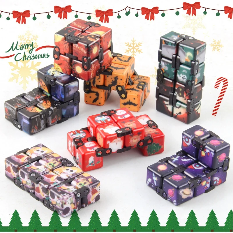 Волшебный куб фиджет-зеркало антистресс рельефный Творческий бесконечный