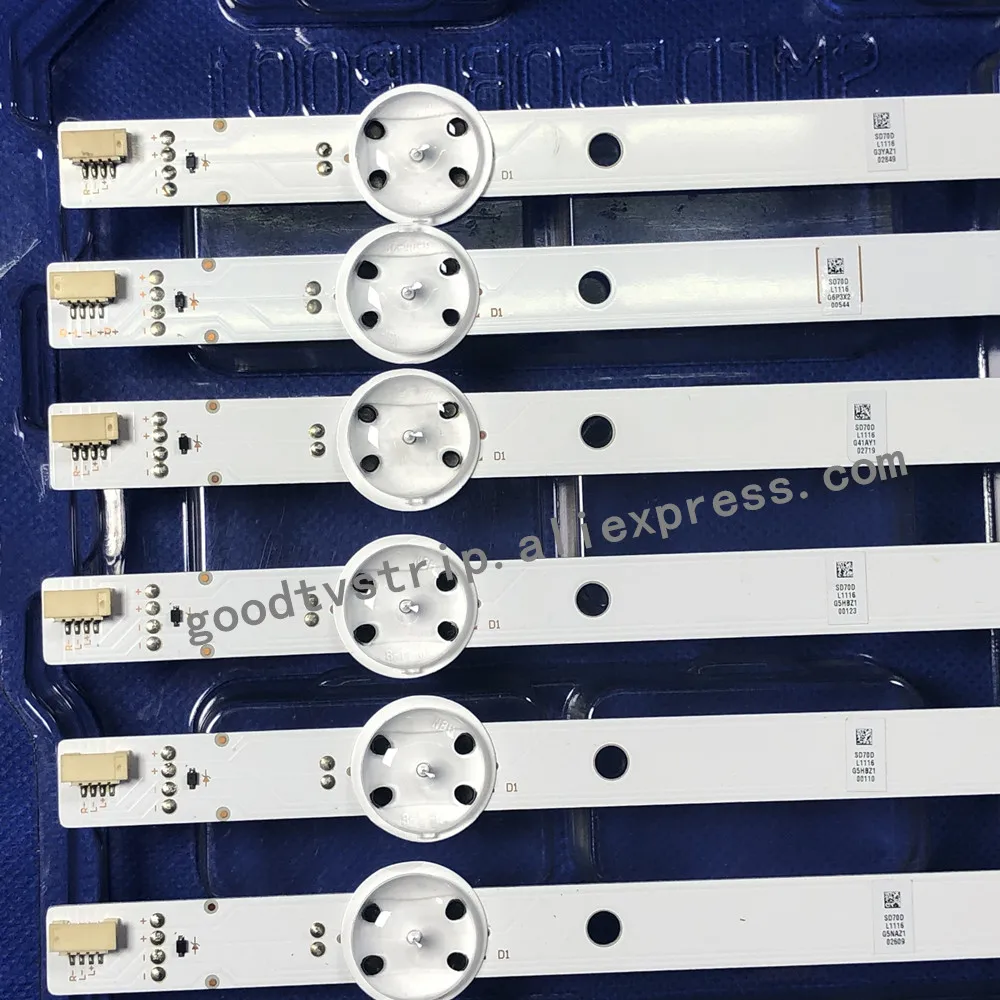 New 12 PCS/set LED backlight strip for D70-D3 SVG700A09_REV07_6WICOP_L_151022(D70FHD) SVG700A09_REV07_6WICOP_R | Лампы и освещение