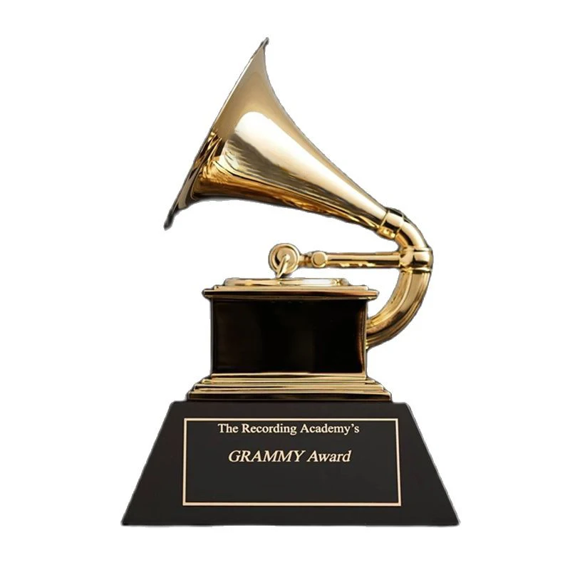 

Real Size Grammy Trophy Souvenirs Replica 1:1 Famous Music Award Cup 23CM Metal Trophy Nice Gift Trophies Souvenir Collections