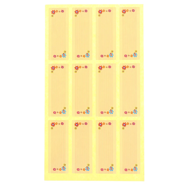 48/120 шт. пустой с клейким этикетком блокнот этикетки штрих липкий белый
