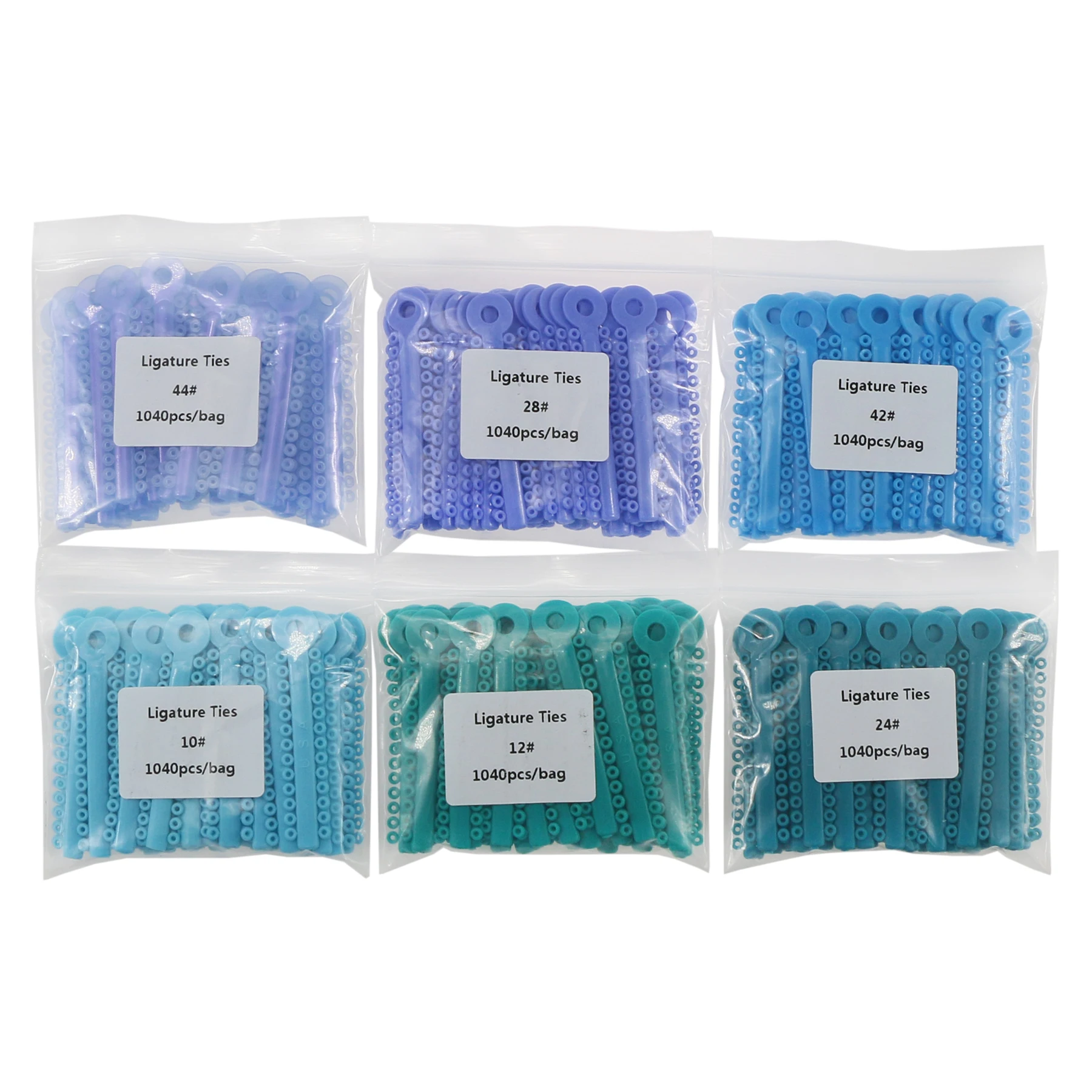 

1Pack/1040Pcs Dental Orthodontic Ligature Ties Elastic Rubber Bands 6 Colors