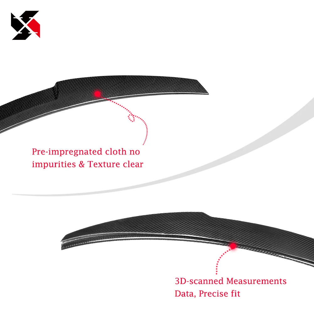 Задний спойлер для багажника задний из настоящего углеродного волокна