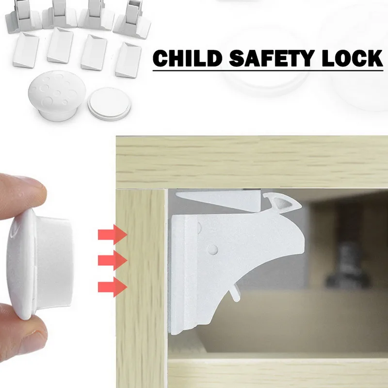 Магнитный детский замок для безопасности дверной ящика невидимый защиты детей