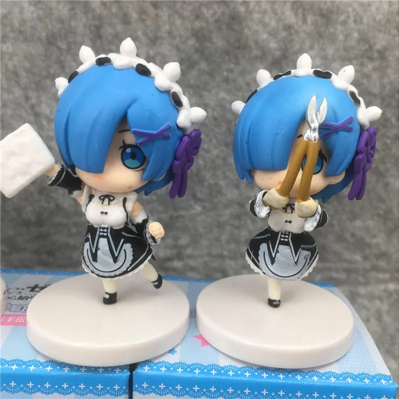 

Re:Zero kara Hajimeru Isekai Seikatsu 7pcs REM apron dress PVC Action Figure Anime Figure Model Toys Figure Collection Doll Gift