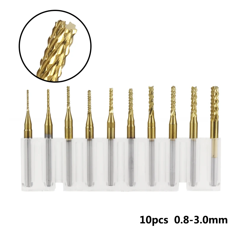 40 шт./компл. сферическая концевая фреза 2 канавки плоская Концевая 3 175 мм