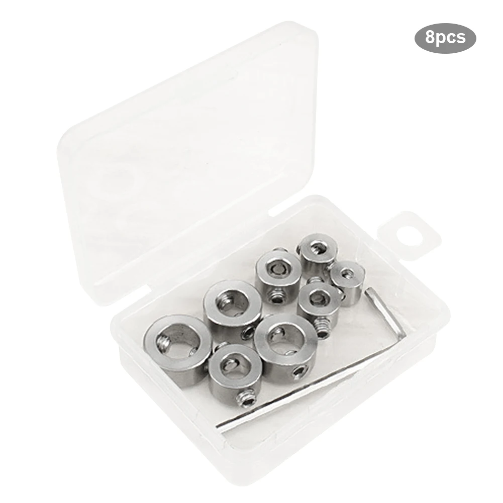 

3-10mm Woodworking Drill Locator With Allen Wrench Double-Hole Screws Drill Bit Depth Stop Collars Ring Positioner Wood Bit Tool