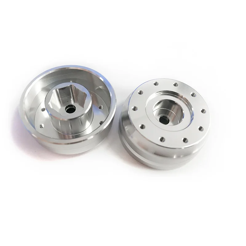 Металл LESU Powered Axles передние ступицы колеса для 1/14 Радиоуправляемый тягач Tamiya