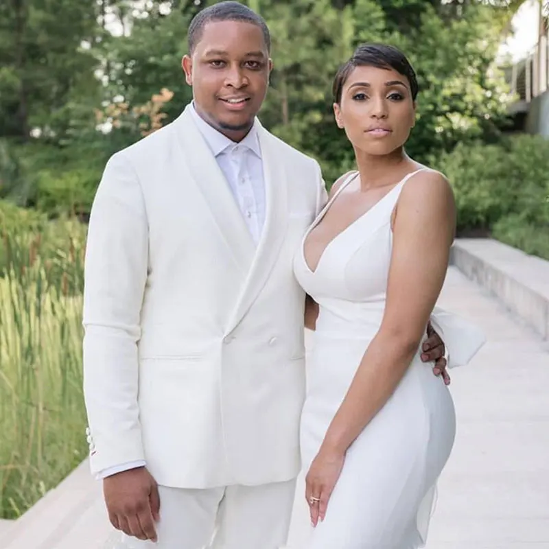 Новинка 2020 свадебные костюмы на заказ цвета слоновой кости мужской блейзер из