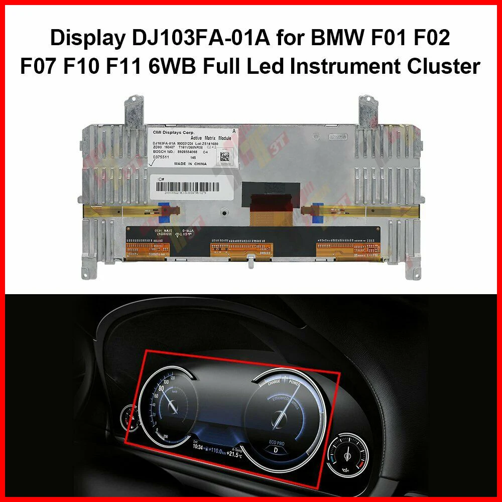 

Instrument Cluster DVD GPS navigation LCD Color Display DJ103FA-01A for BMW F01 F02 F07 F10 F11 6WB Full Led dashboard 9363263