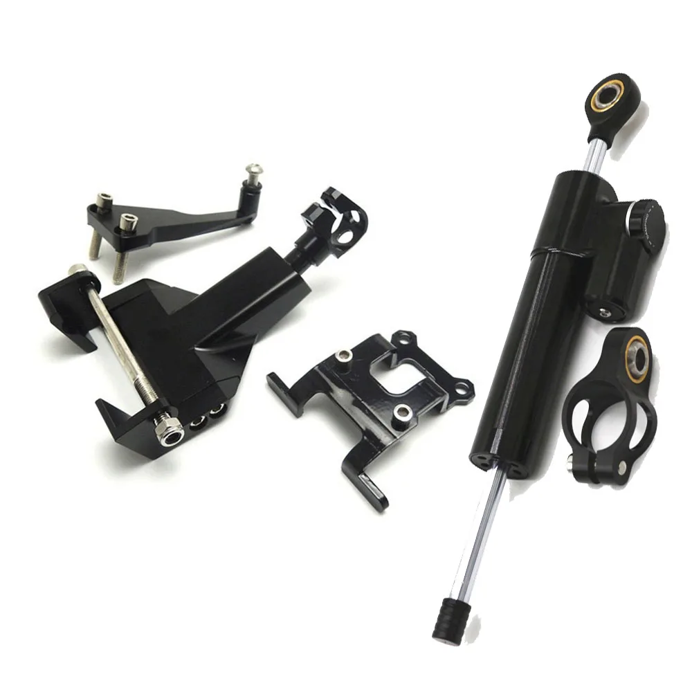 

Adjustable Steering Stabilizer Damper Mounting Kit Bracket For Yamaha MT-07 FZ07 14-19