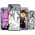 Чехол для Redmi Note 10 Pro Max 9 8 8T 7 Чехол для Redmi K40 Pro Plus 9 Power 9A 9C 9T 8A Funda Hentai Harajuku с аниме девушкой