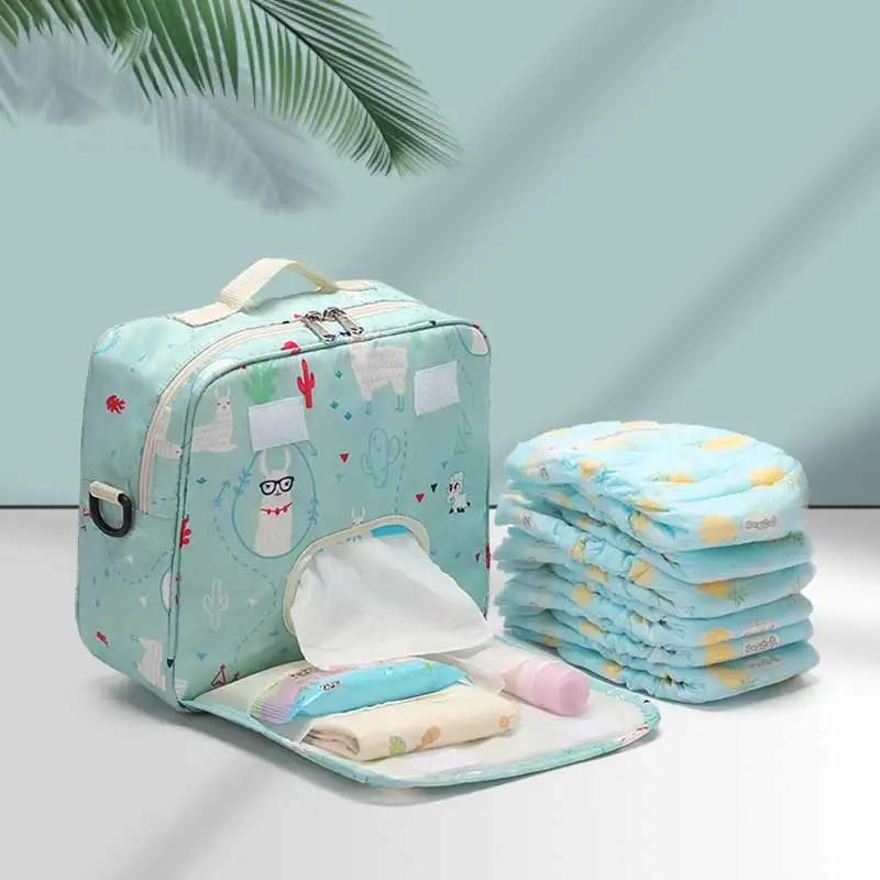 

Infant Nappy Storage Bin Baby Diaper Organizer Reusable Wipes Bag Caddy Basket Wet/Dry Bag Mummy Storage Bag Travel Nappy Bag