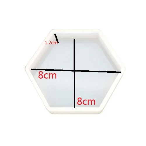1 Hexagon Силиконовая форма для бетона, литьевая гипсовая форма, керамическая глина, ремесло, ароматерапия, Автомобильный декоративный аромат, Каменная форма, vestie concret - Цвет: 1 Hexagon
