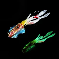 1pcs fishing soft squid lure 60g luminousuv squid jig fishing lures for sea fishing wobbler bait